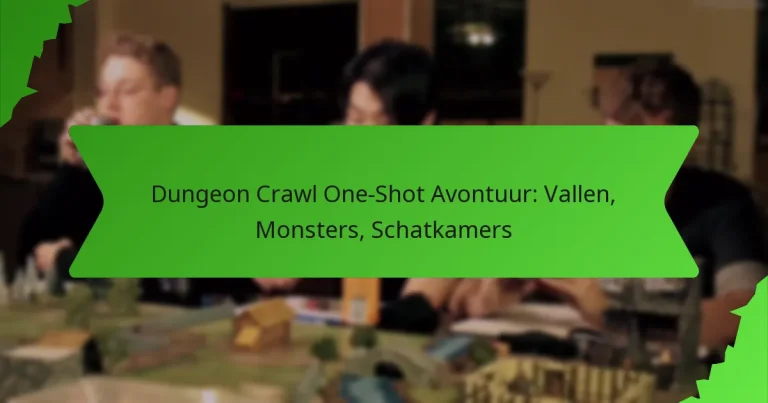 Dungeon Crawl One-Shot Avontuur: Vallen, Monsters, Schatkamers
