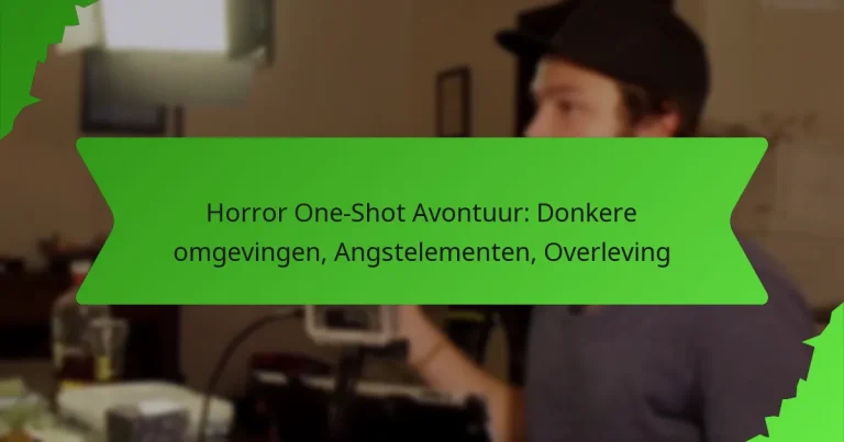 Horror One-Shot Avontuur: Donkere omgevingen, Angstelementen, Overleving