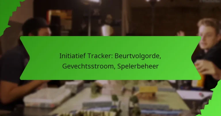 Initiatief Tracker: Beurtvolgorde, Gevechtsstroom, Spelerbeheer