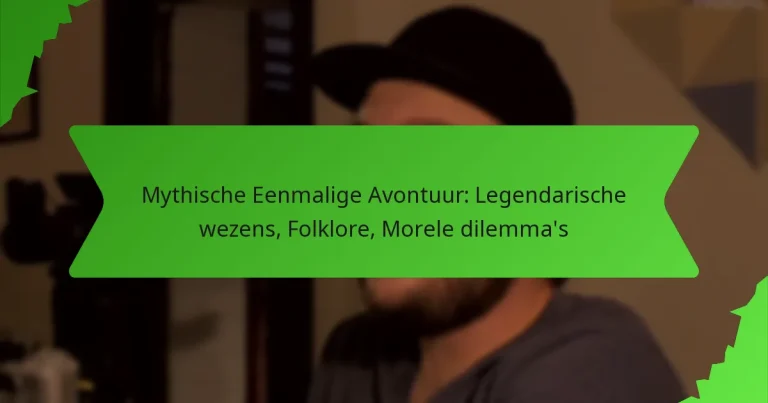 Mythische Eenmalige Avontuur: Legendarische wezens, Folklore, Morele dilemma’s