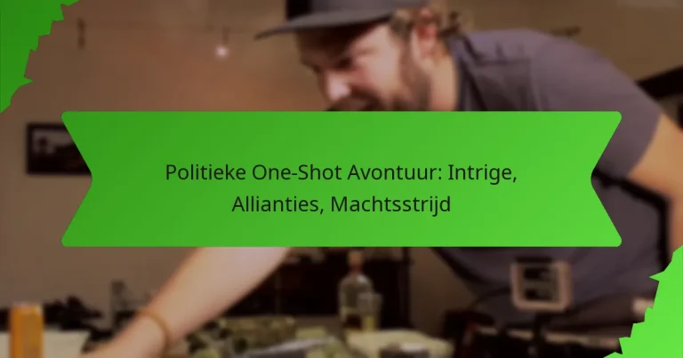 Politieke One-Shot Avontuur: Intrige, Allianties, Machtsstrijd